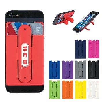 250 Customized Silicone Phone Wallet With Stand - Adhesive & Card ...