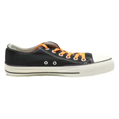 E-LOV Broncos Low Top Trainers Black Canvas Mens UK 9