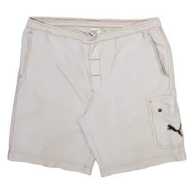 PUMA Mens Casual Shorts Beige Relaxed XL W40