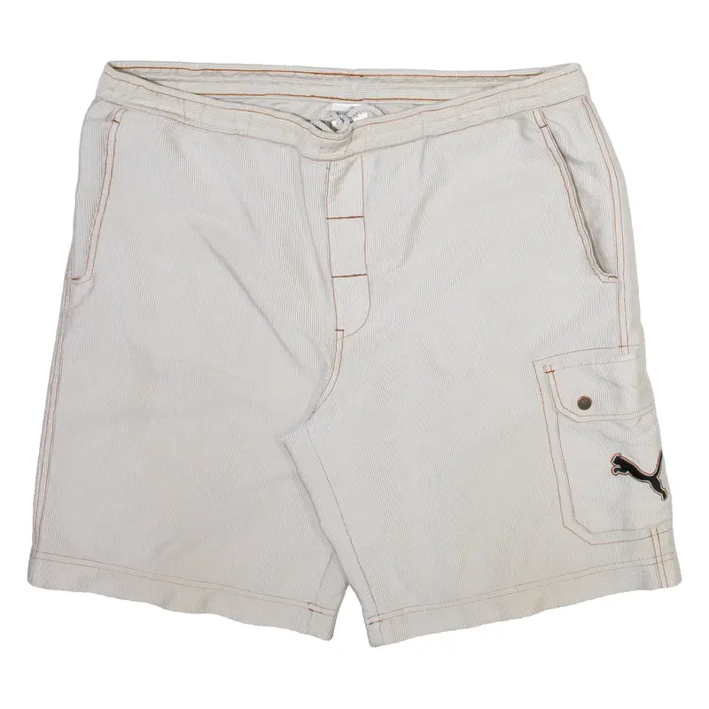 PUMA Mens Casual Shorts Beige Relaxed XL W40