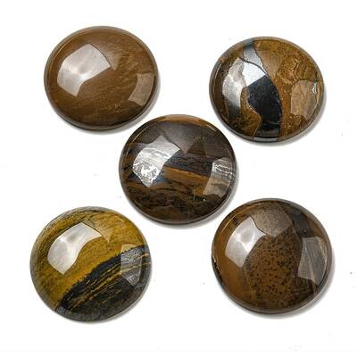 Natural Tiger Iron Cabochons