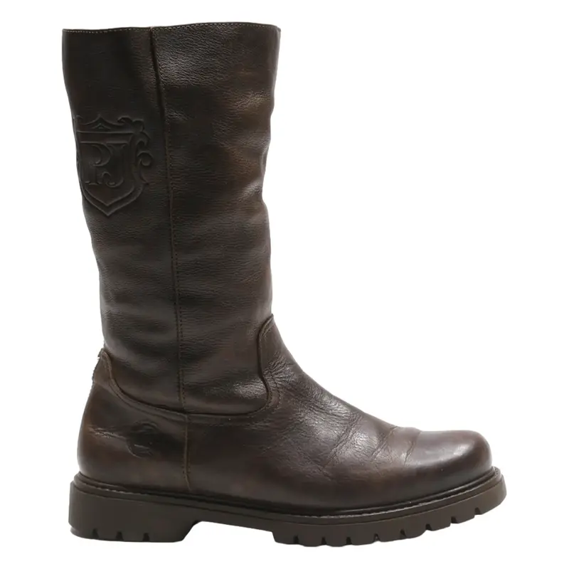 NATURAL LIFE & STYLE High Boots Brown Leather Womens UK 7
