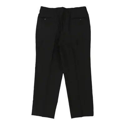 Pierre Cardin Trousers - 36W 29L Black Wool Blend