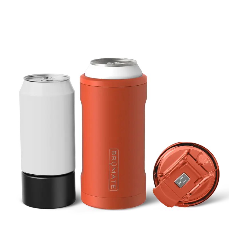 BrüMate Hopsulator Trio 3-in-1 Insulated Can Cooler | 12oz Cans + 16oz Cans + 100% Leakproof Tumbler with Lid