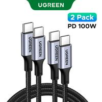UGREEN 100W USB C Cable 2-Pack - Smartphone Charger for iPhone 16/15 Plus/15 Pro/15 Pro Max, MacBook Pro, iPad Pro, Dell XPS,...