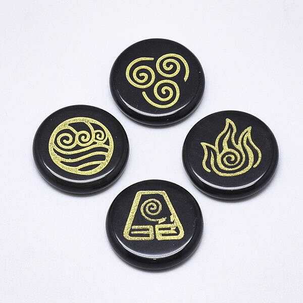 Natural Black Gemstone Cabochons