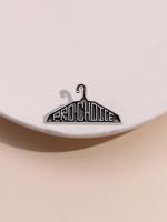 Cartoon Clothes Hanger Design Brooch, Fashion Alloy Badge for Daily Clothing Decor, Trendy All-match & Exquisite Brooch for B...