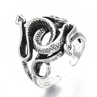Tibetan Style Alloy Cuff Finger Rings