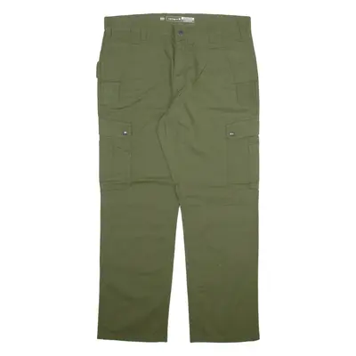 CARHARTT Carpenter Workwear Mens Trousers Green Relaxed Straight W36 L30