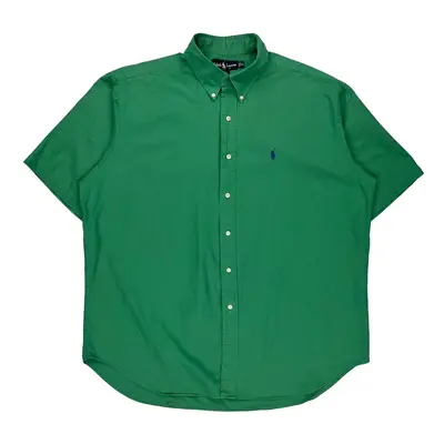 Blaire Ralph Lauren Short Sleeve Shirt - XL Green Cotton