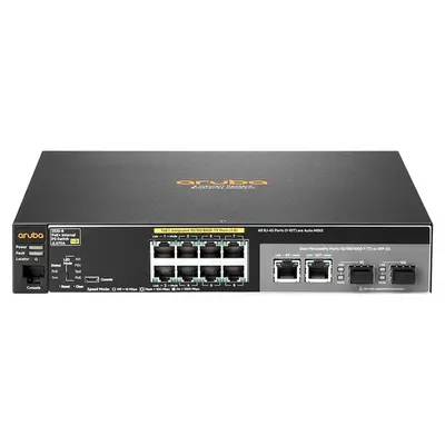 HP JL070A#ABB | Aruba 2530 Series 2530-8-PoE+ 8 x RJ-45 PoE+ 10/100Base-TX and 2 Combo Gigabit SFP Ports Layer 2 Managed Fast...