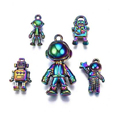 Rainbow Color Alloy Pendants