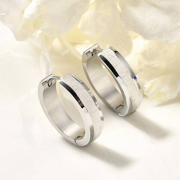 304 Stainless Steel Hoop Earrings for Women