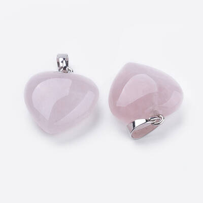 Natural Rose Quartz Pendants