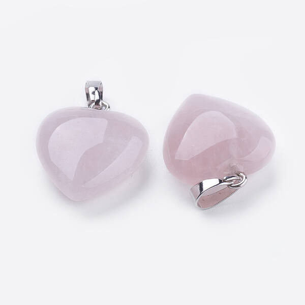 Natural Rose Quartz Pendants
