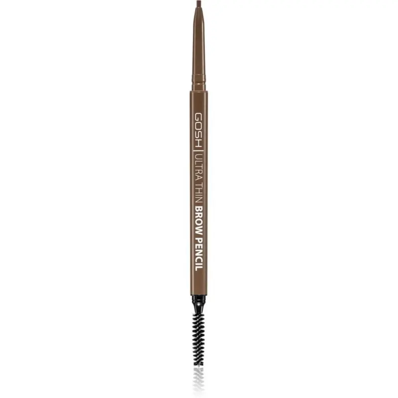 Gosh Ultra Thin matita sopracciglia in crema & pennello 2-In-1 002 Grey Brown 0,09 g
