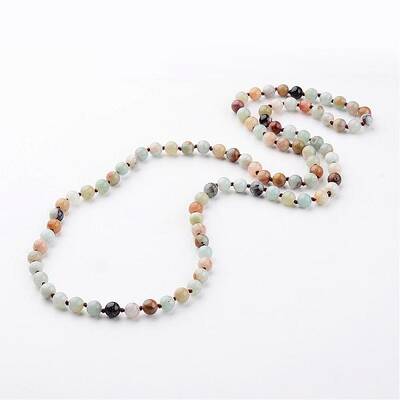 Natural Flower Amazonite Necklaces
