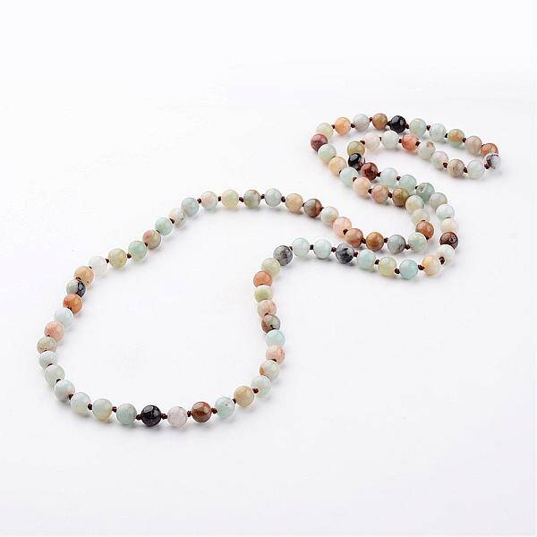 Natural Flower Amazonite Necklaces