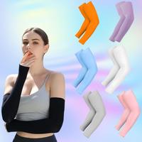 Solid Color Sports Arm Sleeves, 3 Pairs Sun Protection Arm Sleeves for Women, Elbow Support, Elbow Brace, Sports Accessories ...