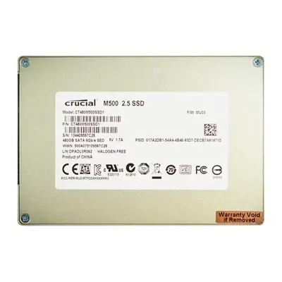 Crucial CT480M500SSD1 | M500 480GB Multi-Level Cell SATA 6Gb/s 2.5-Inch Solid State Drive