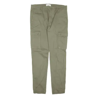 PIER ONE Cargo Trousers Green Slim Skinny Womens W31 L30