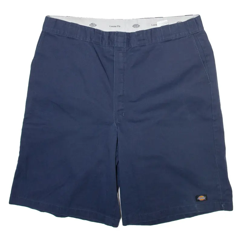 DICKIES Mens Workwear Shorts Blue Loose 2XL W46