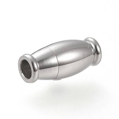 Tarnish Resistant 304 Stainless Steel Magnetic Clasps with Glue-in Ends