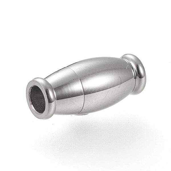 Tarnish Resistant 304 Stainless Steel Magnetic Clasps with Glue-in Ends