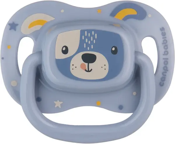 Canpol babies Cute Animals 6-18m pacifier Blue 1 pc