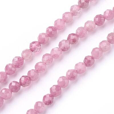 Natural Pink Tourmaline Beads Strands