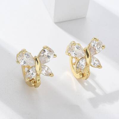 Brass Hoop Earrings