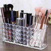 Fall Acrylic Cosmetics Storage Box with Compartment, 1 Count Clear Makeup Organizer for Vanities Desk, Home Essentials, Jewe...