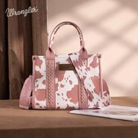 Wrangler Leopard Print Concealed Carry Tote/Crossbody Women Bag Boho work bags Trendy Crossbody Commuter Bags going  out  bag...