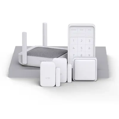 Wyze Home Monitoring — 6-Piece Home Security System with No Contracts... Ever! (Includes Door/Window Sensor x2, Keypad, Hub...