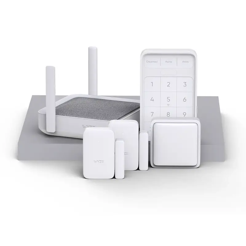 Wyze Home Monitoring — 6-Piece Home Security System with No Contracts... Ever! (Includes Door/Window Sensor x2, Keypad, Hub...