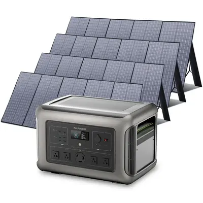 ALLPOWERS 3200W Solar Generator (R3500 + SP037 400W Solar Panel) R3500 + 4PCS SP037 Solar Panel 400W