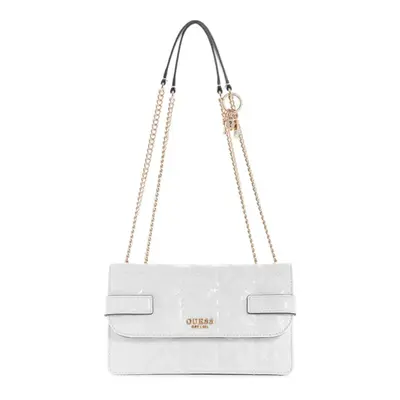 Guess, Malia, synthetic leather, fabric bag, white, GG848821, women, 25 x 15 x 9 cm