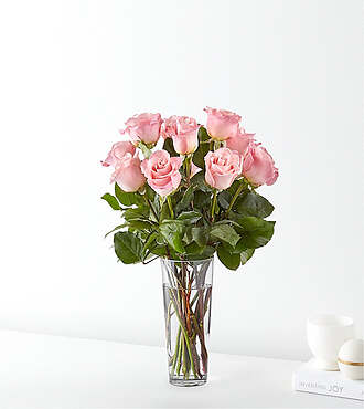 Long Stem Pink Rose Bouquet