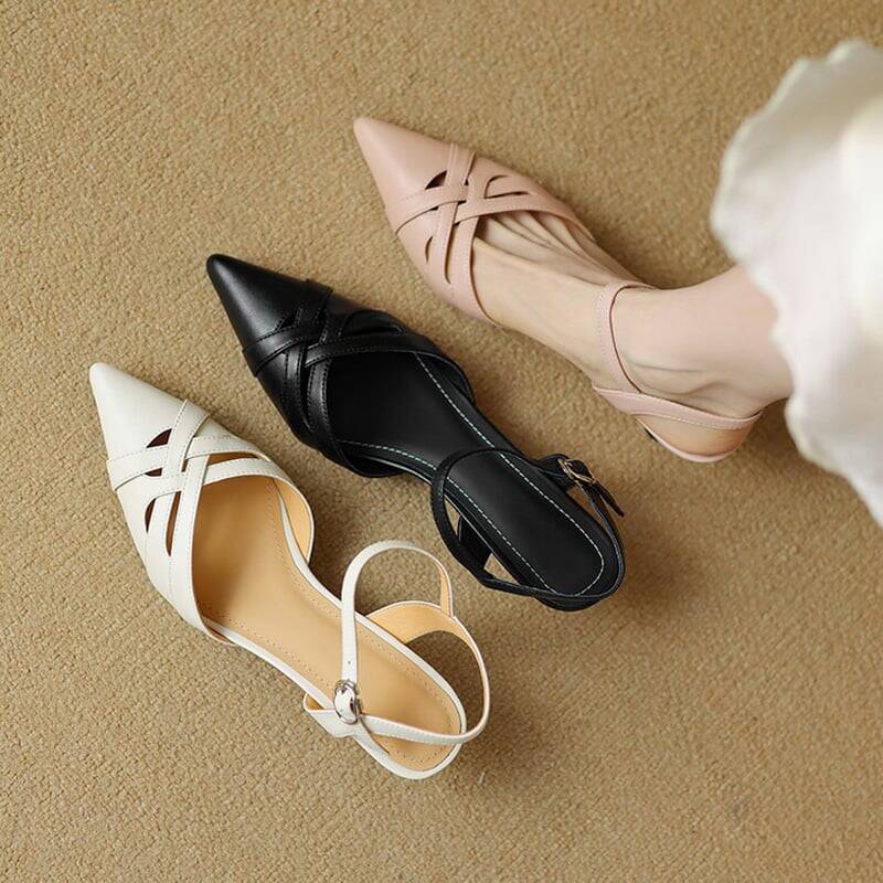 CHIKO Gloria Pointy Toe Kitten Heels Pumps Shoes
