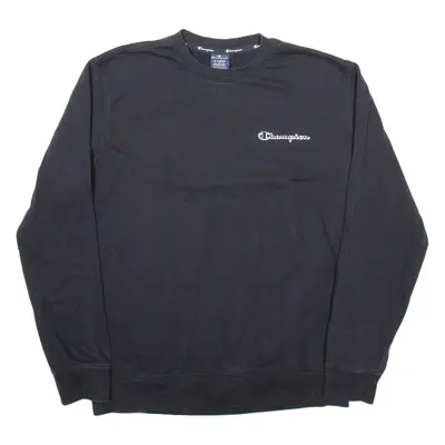 CHAMPION Mens Sweatshirt Black L