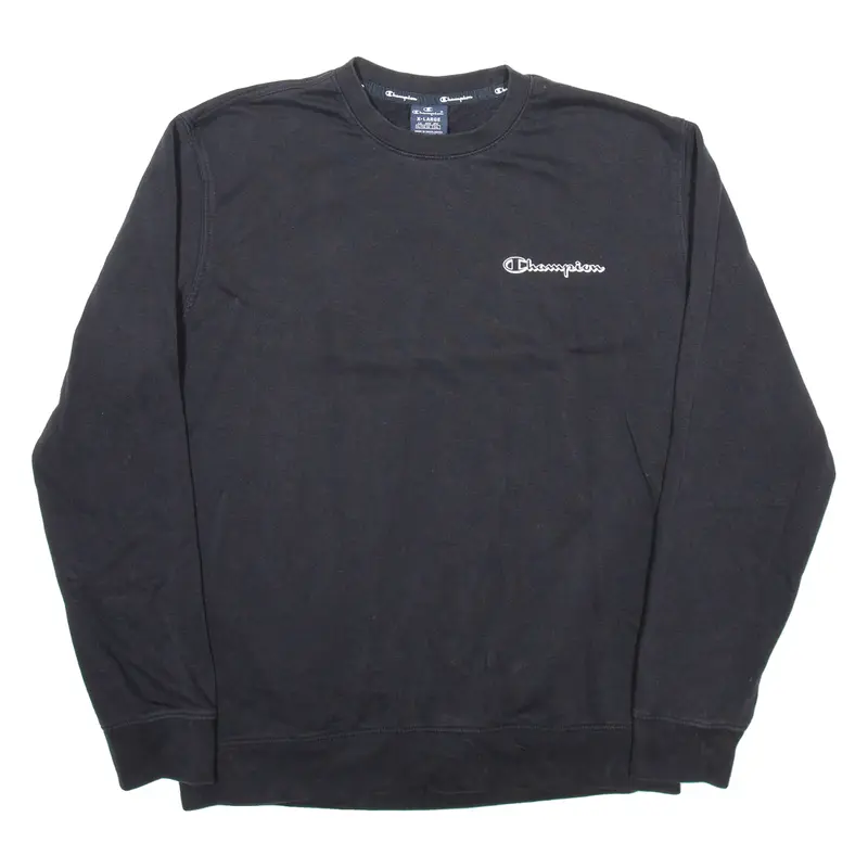 CHAMPION Mens Sweatshirt Black L