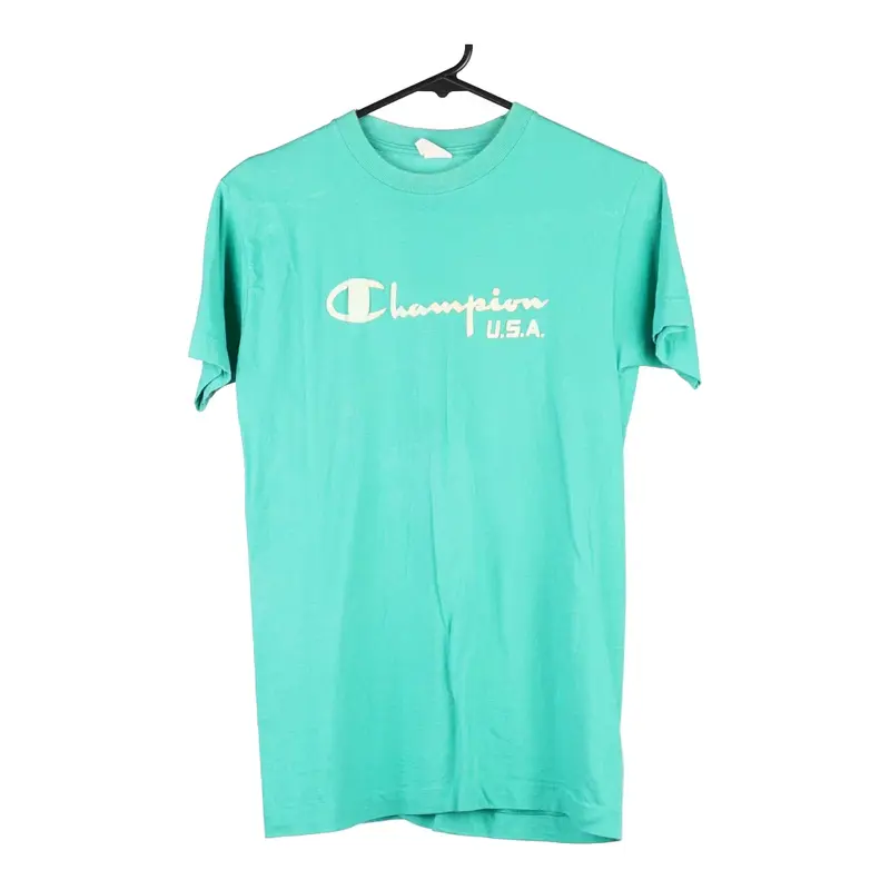 Bootleg Champion T-Shirt - Medium Green Cotton
