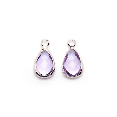 Faceted Glass Pendants