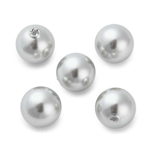 Baking Painted Pearlized Glass Pearl Round Beads