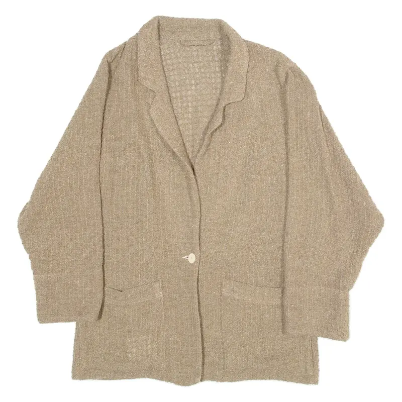 ELKONT EUROPE Womens Blazer Coat Brown M