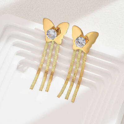 Fashionable Vintage Tassel Stud Earrings for Women