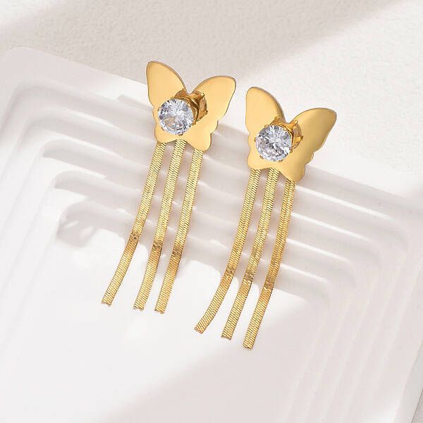 Fashionable Vintage Tassel Stud Earrings for Women
