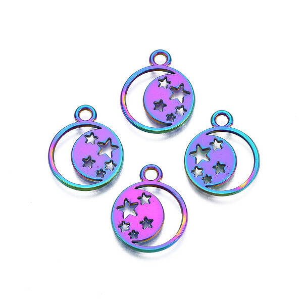 Rainbow Color Alloy Pendants