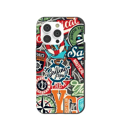 Black All Aboard iPhone 14 Pro Case