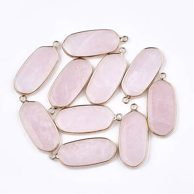 Natural Rose Quartz Pendants